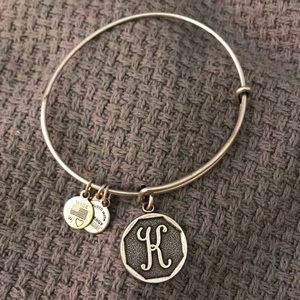 Alex and Ani “K” charm bangle